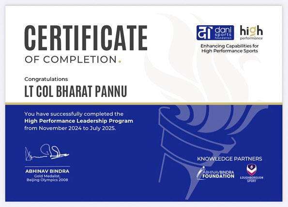 High Performance Leadership Program for Sports & Athlete Management — Dani Sports Foundation